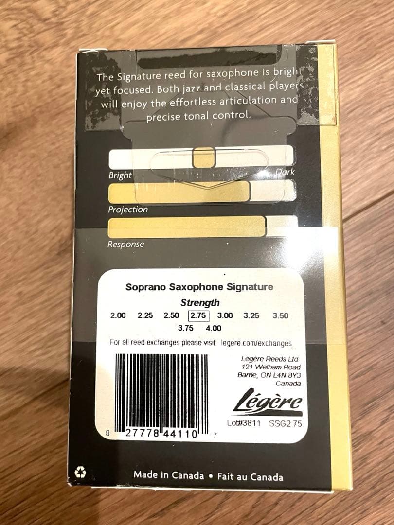 ♫Légère Soprano Sax Signature 2.75 5枚♫