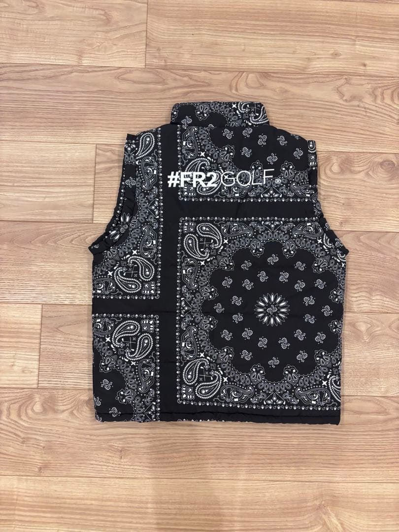 FR2 GOLF ペイズリー柄　中綿ベスト 新品 ダウンベスト　L