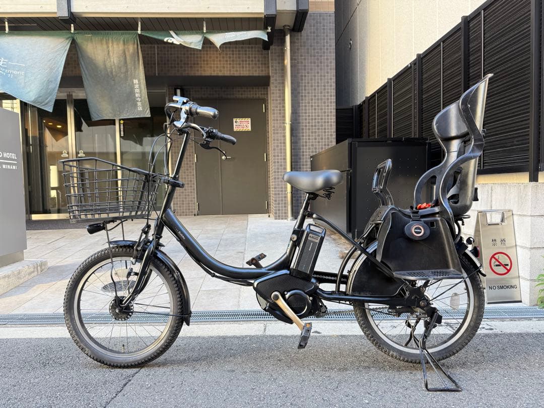 大阪府　子供乗せ　ヤマハ　電動自転車チャイルドシート付き