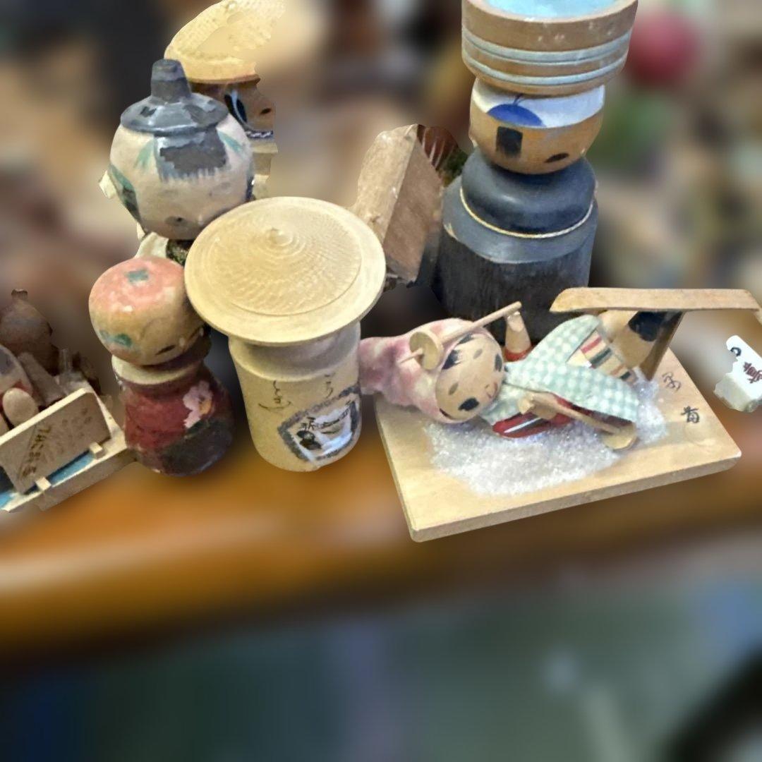 日本人形・こけし 1民芸品 ②和紙のお人形と ③もう一つのコケシのまとめ