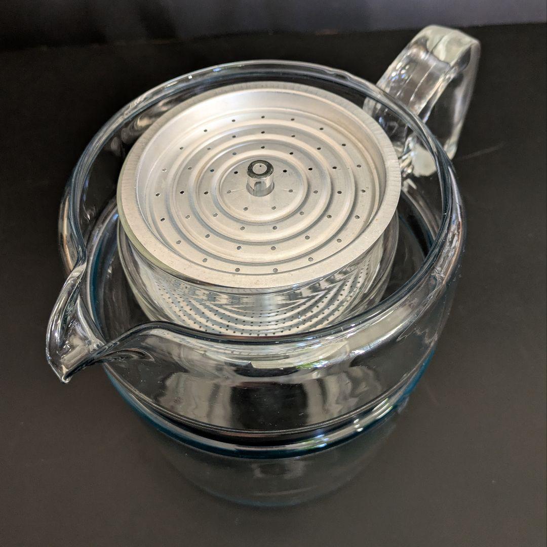 PYREX ガラスパーコレーター　アメリカ製　ビンテージ　直火可能