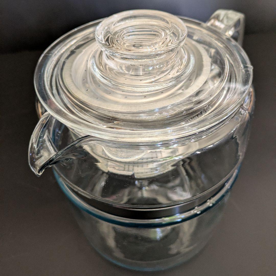 PYREX ガラスパーコレーター　アメリカ製　ビンテージ　直火可能