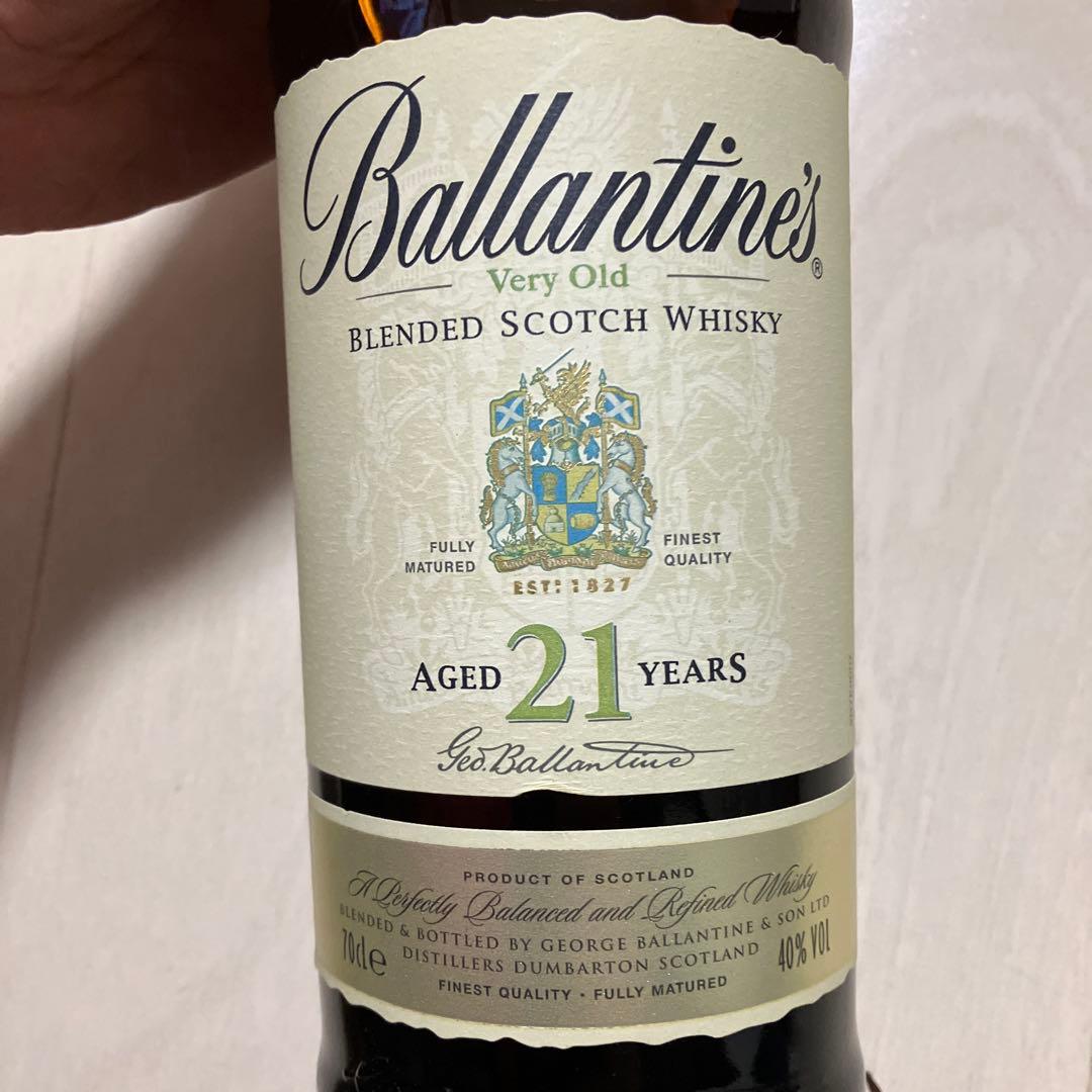 Ballantine's 21年 ウイスキー 専用ボックス付き