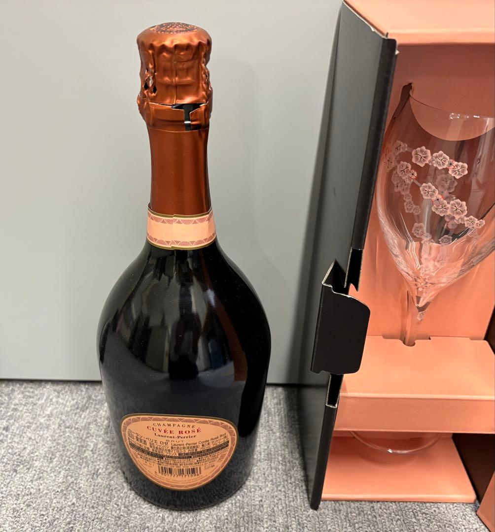 サントリー ローラン ペリエ ロゼ シャンパン 専用グラス付き 未開栓