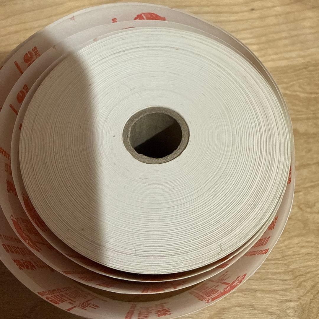 海外紙物　レア　blue line クリスマス柄ロールチケット＋おまけのシール等