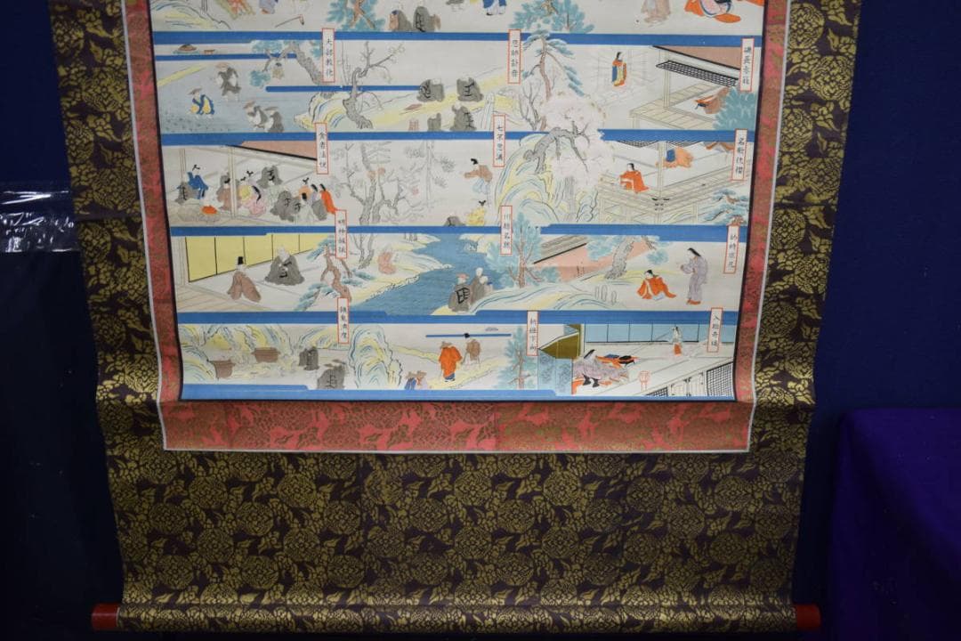 複製/親鸞聖人御奮跡絵傅/工芸/大幅/布袋屋掛軸HJ-321