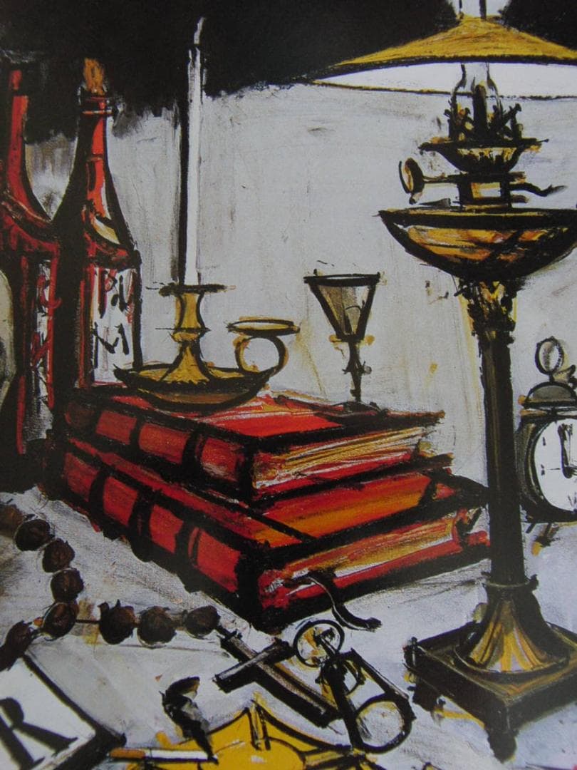 ベルナール・ビュッフェ「Vanite aux deux cranes」