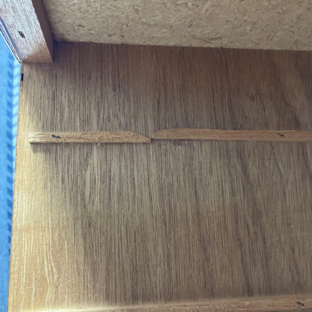 昭和レトロ　ビンテージ　トンボ台　木製木目調　6引き出し　テレビ台　希少