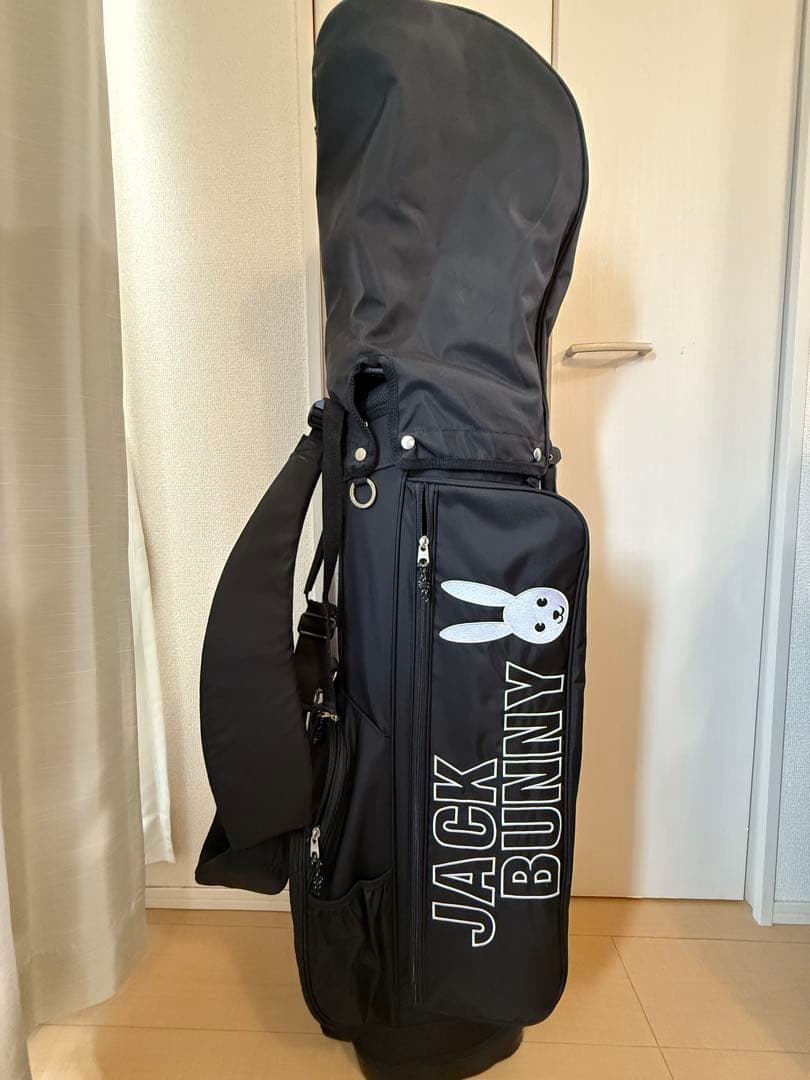 【極美品】JACK BUNNY スタンド式キャディバッグ ブラック