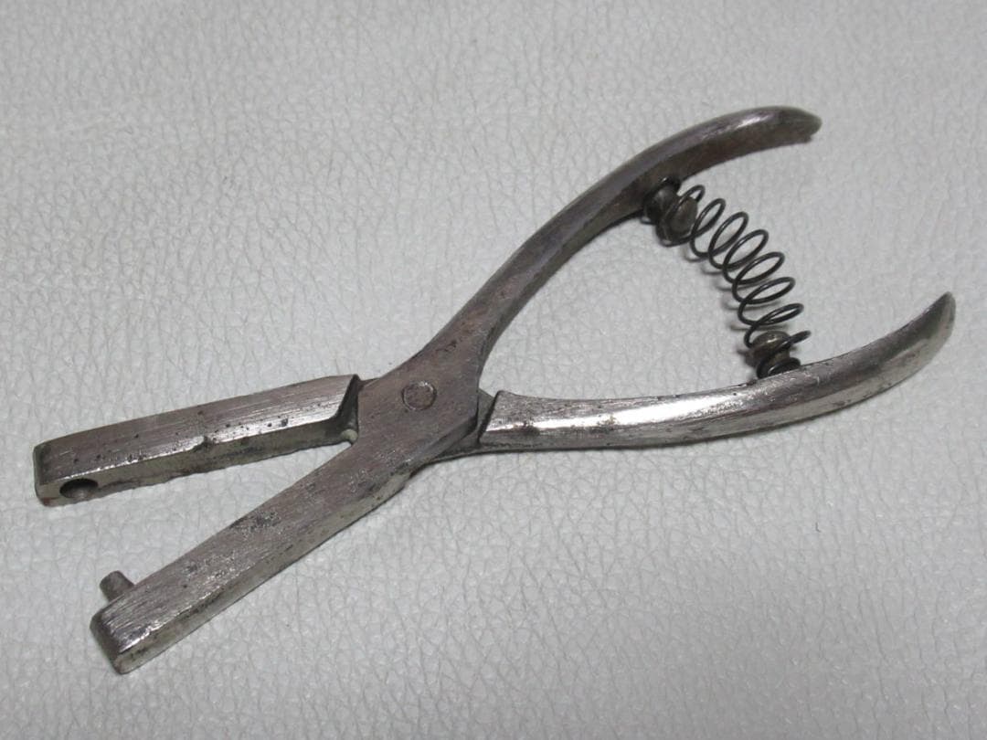 希少 1950年代◆東京都交通局 都営トロリーバス用 改札鋏/切符切り 金属製