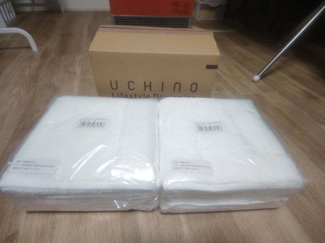 UCHINO よくばりバスタオル 6枚セット(3P×2) スモールサイズ