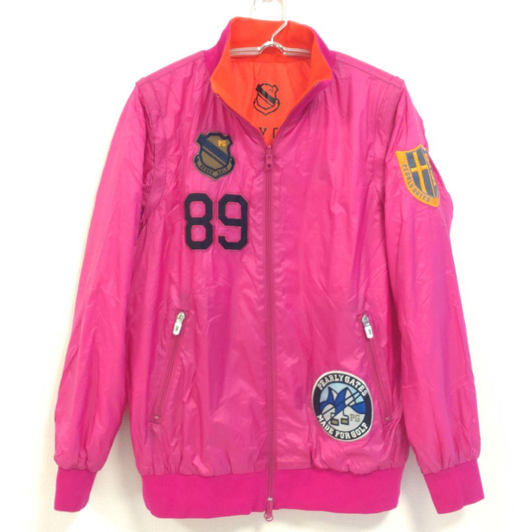 パーリーゲイツ ブルゾン リバーシブル 4way ピンク オレンジ サイズ1