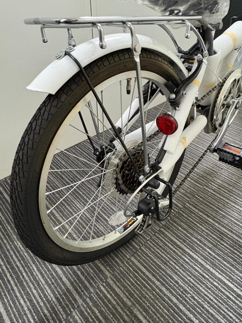 【新品】 折りたたみ自転車　EXCEL FD20GS　ワイヤーロック　販売証明書