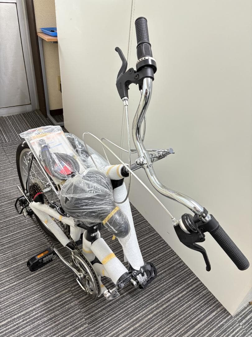 【新品】 折りたたみ自転車　EXCEL FD20GS　ワイヤーロック　販売証明書