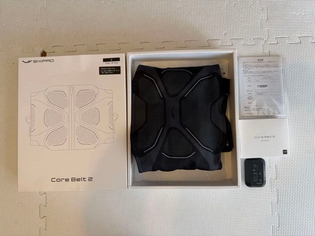 新品同様試用のみ！SIXPAD Core Belt 2 ブラック　サイズS