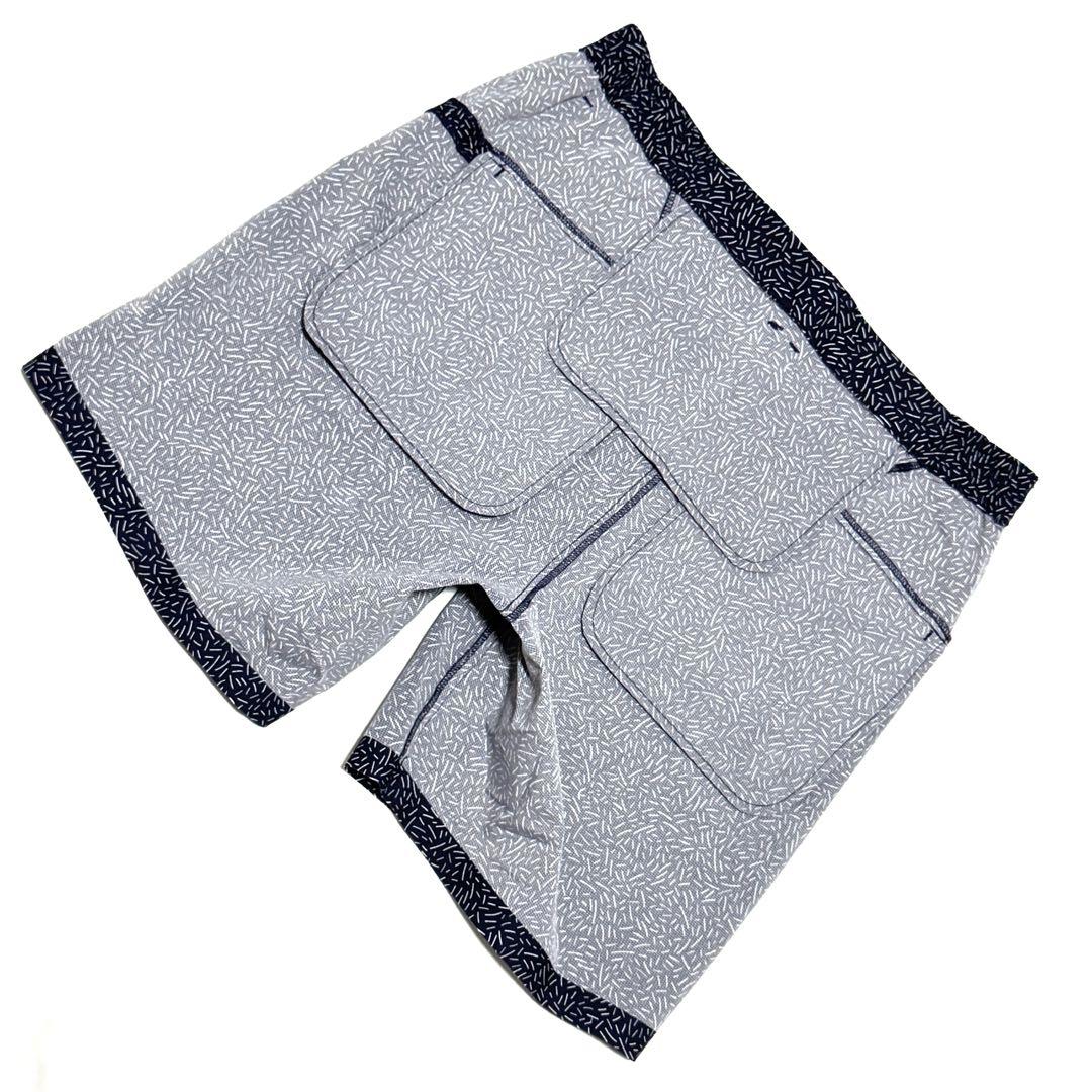 新品タグ付 パーリーゲイツ PGG ショートパンツ 総柄 紺 定価25300円