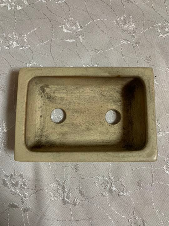 陶翠？　盆栽鉢　長方