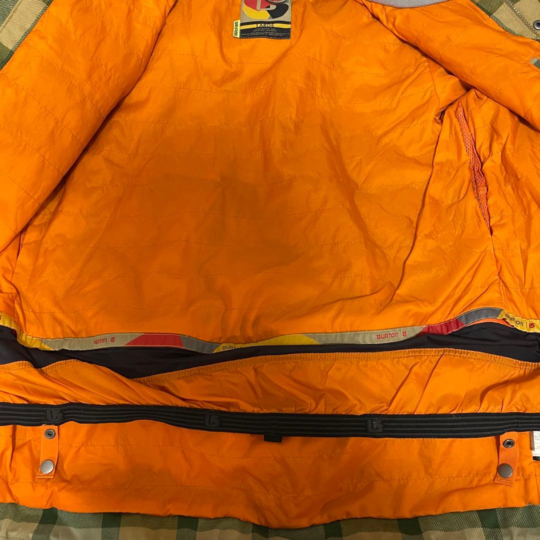 Burtonバートンスキーウェアスノーボードジャケットベージュ緑グリーンチェック