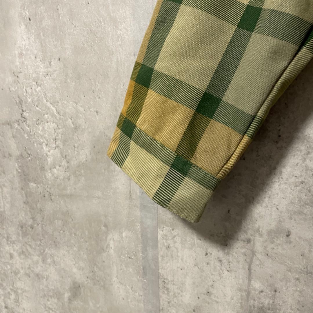 Burtonバートンスキーウェアスノーボードジャケットベージュ緑グリーンチェック