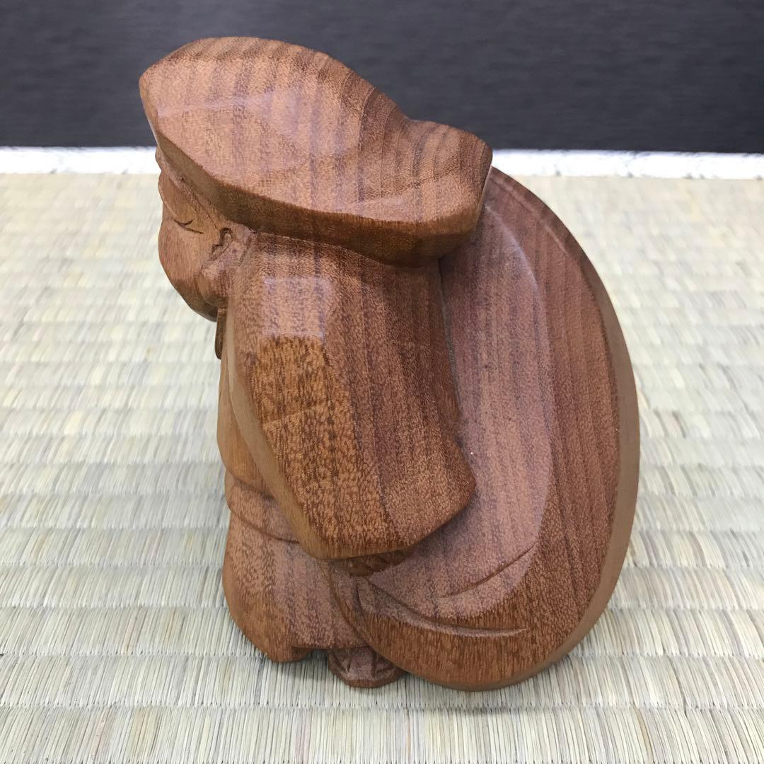 山中象堂作　可愛い木彫の大黒さま