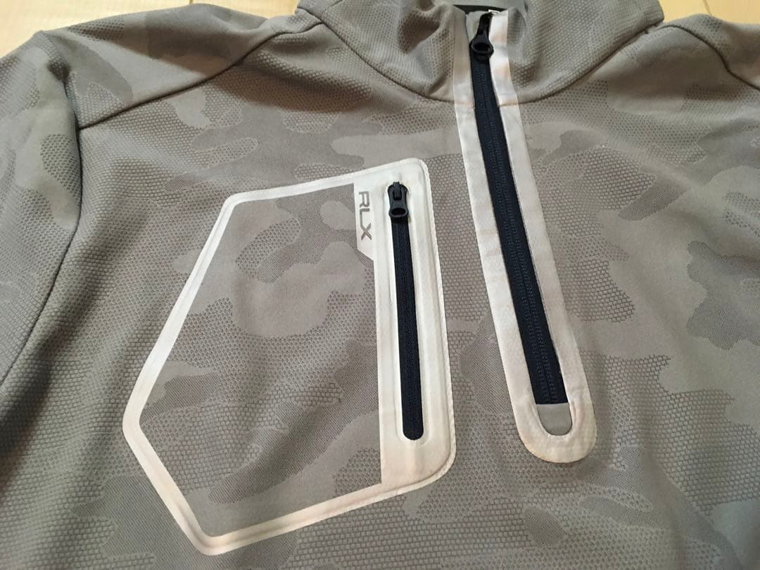 ラルフローレン RLX GOLF ジップアップ プルオーバー M グレーカモ