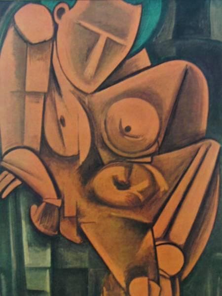 萬鉄五郎・Yorozu/Tetugorou、もたれて立つひと