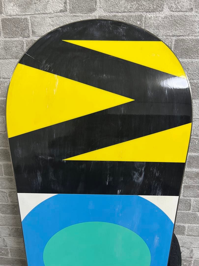 マルチカラー スノーボード ビンディング付き