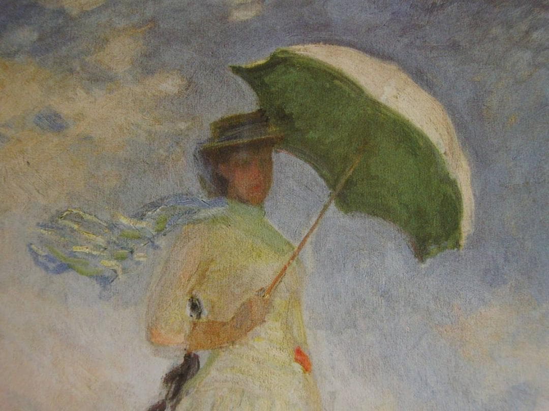 クロード・モネ「Woman with Umbrella Turned to th