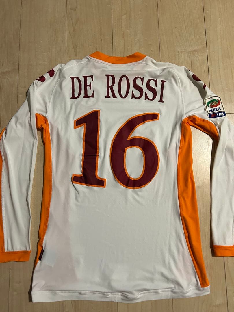 ビンテージ 選手支給品 セリエA ASローマ デ・ロッシ ユニフォーム 証明書付