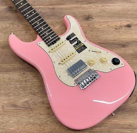 新品未開封！Mooer GTRS S800 ピンク エフェクト内臓　エレキギター