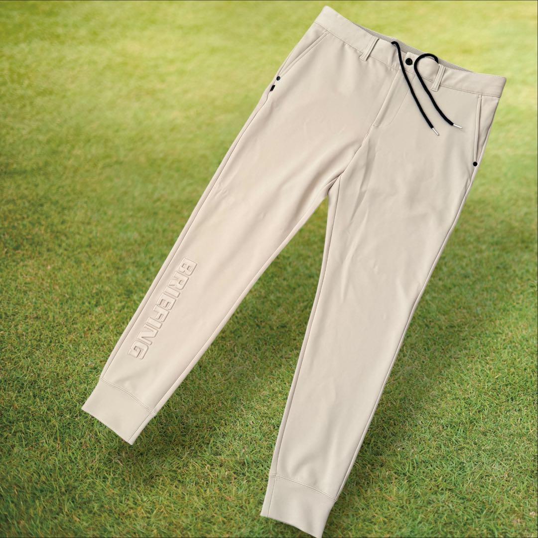 極美品　ブリーフィング　3Dロゴ　　ジョガーパンツ　XL〜XXL相当　ベージュ