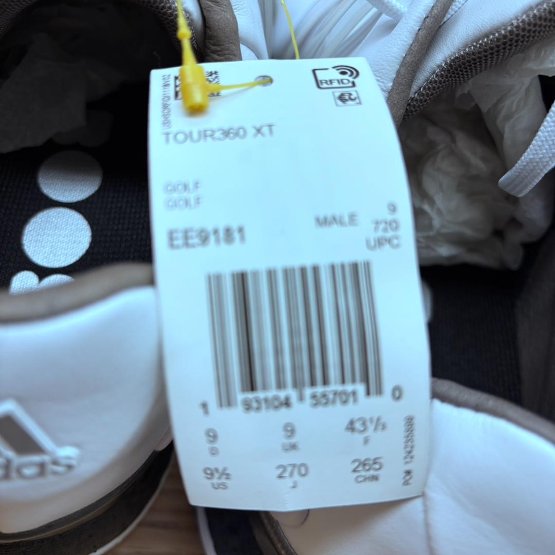 adidas ホワイト ゴルフシューズ TOUR360XT