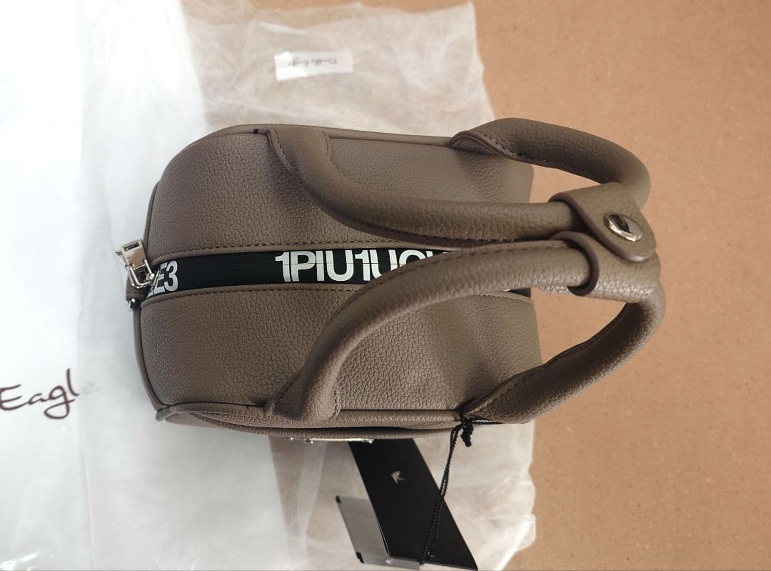 新品 1piu1uguale3 GOLF ハンドバッグ ラウンドバッグ ブラウン