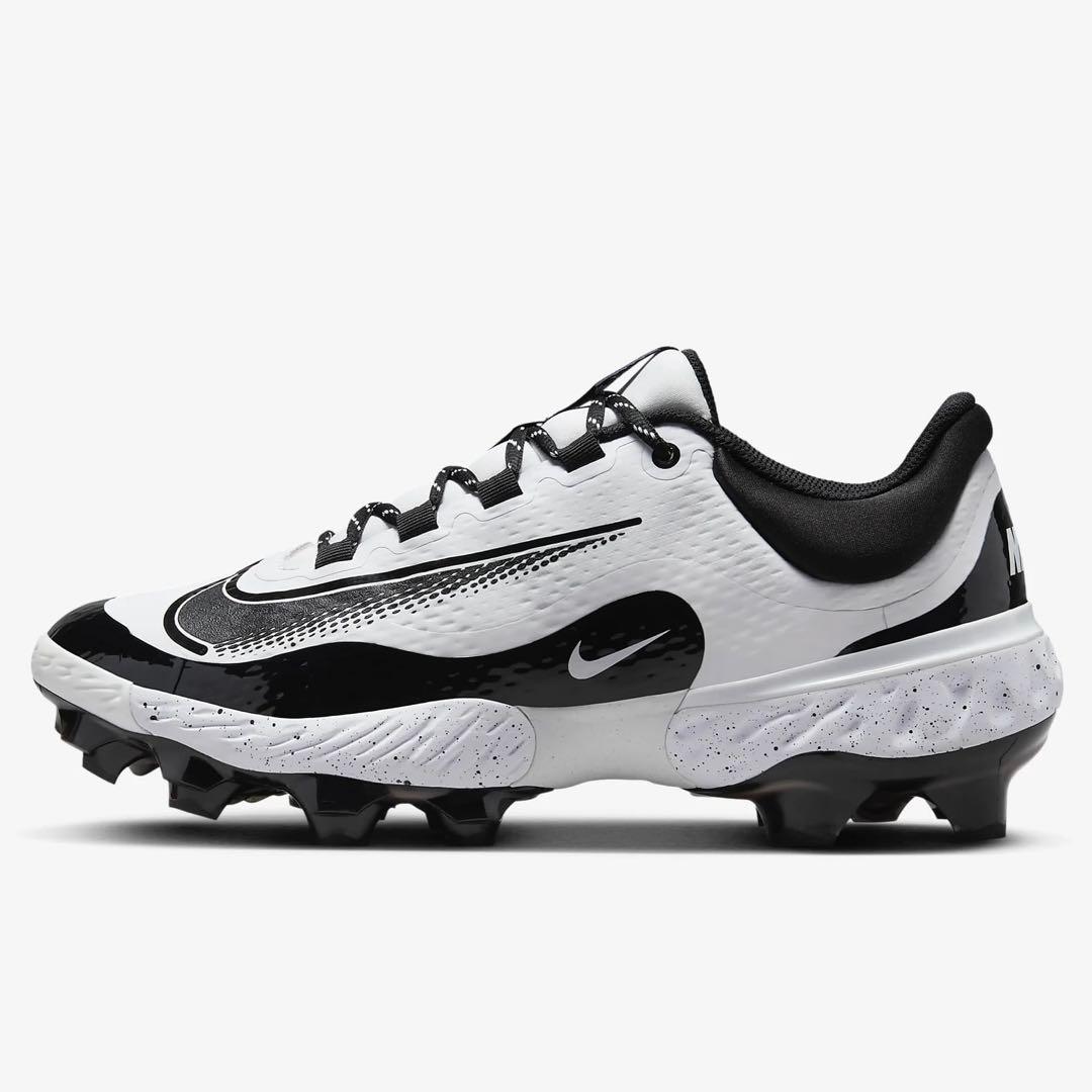 ナイキ アルファ ハラチ エリート 27 野球 スパイク 靴 シューズ 白 黒