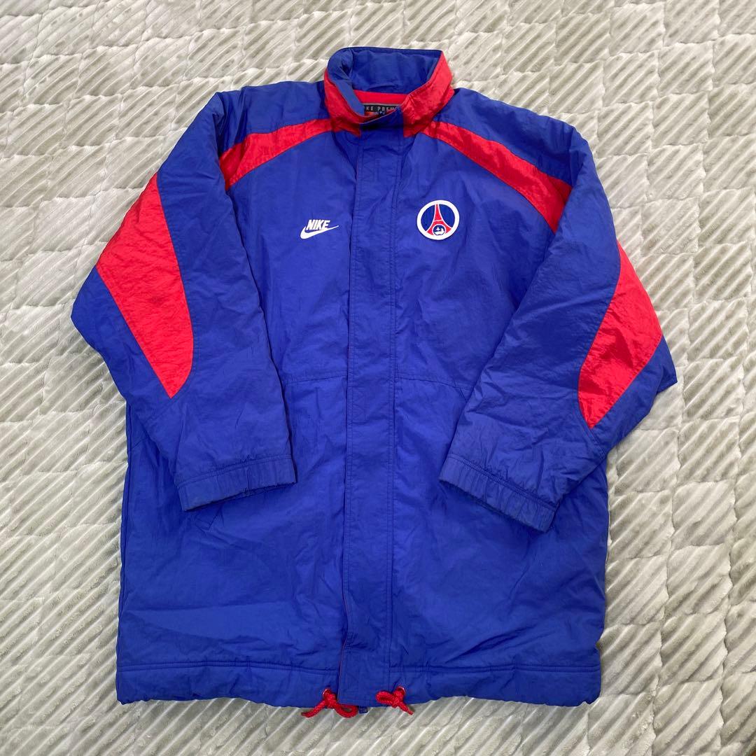 NIKE 90s 超希少 パリサンジェルマン ナイロンジャケット デカロゴ