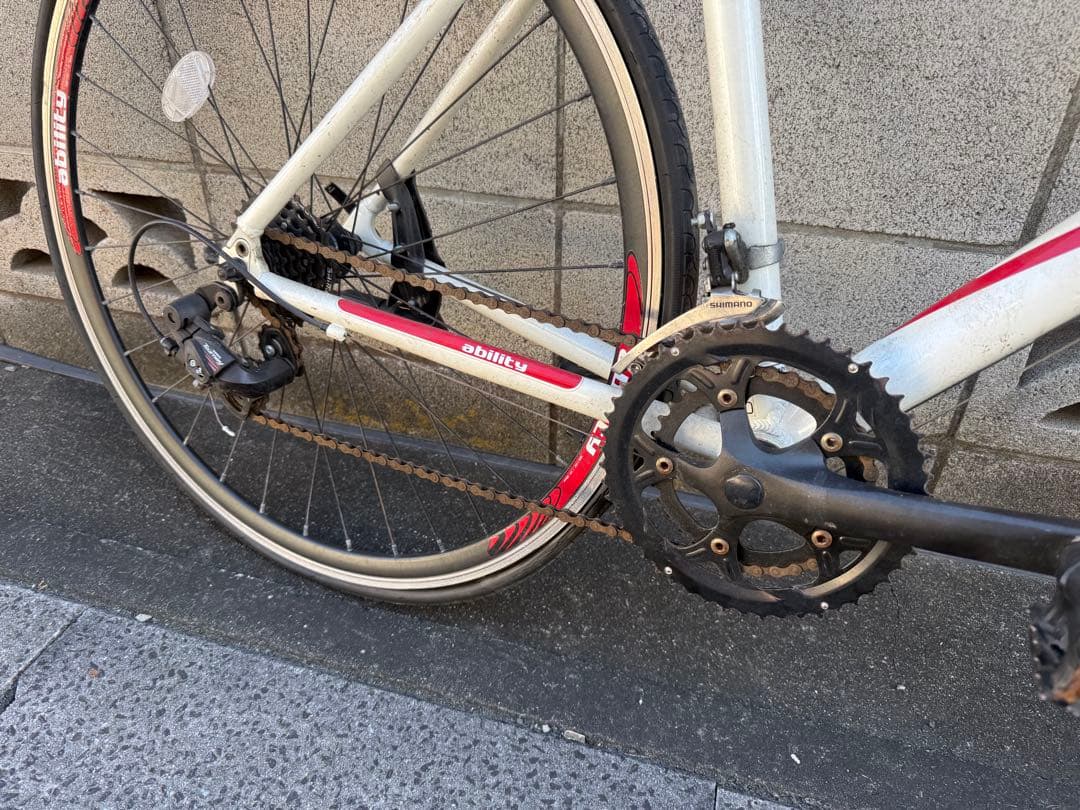 ability アサヒサイクル　ロードバイク　ルック車　送料無料