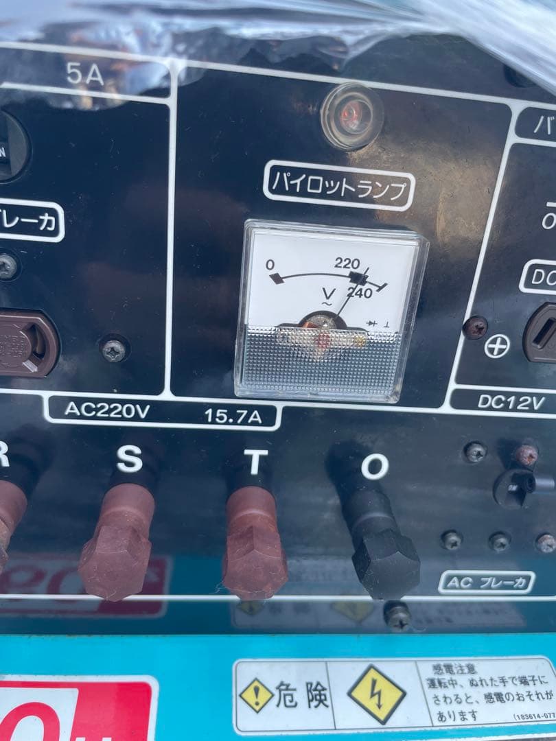 ヤンマー　ディーゼル　200V 発電機　実働10H YDG600TS-6E