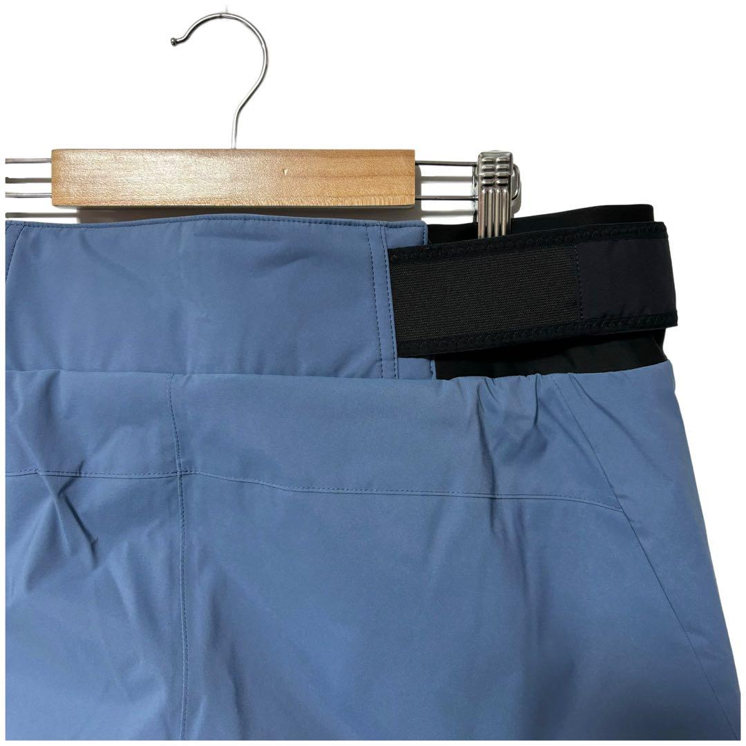 新品 ゴールドウィン G-ソリッド カラー ワイドパンツ コロネット ブルー L