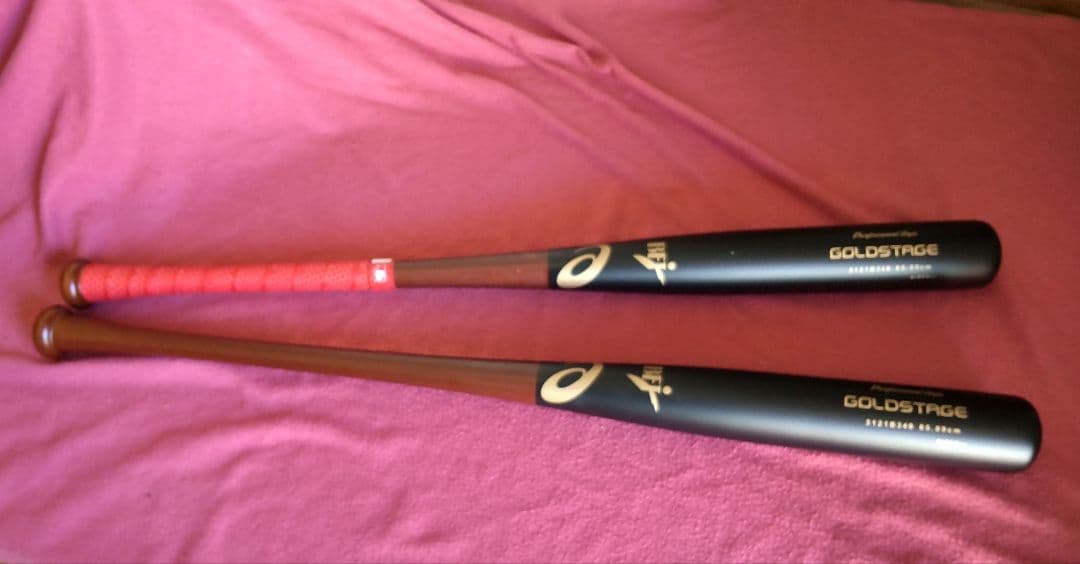 アシックス ゴールドステージ 硬式用バット バーチ 大谷翔平モデル 2本セット