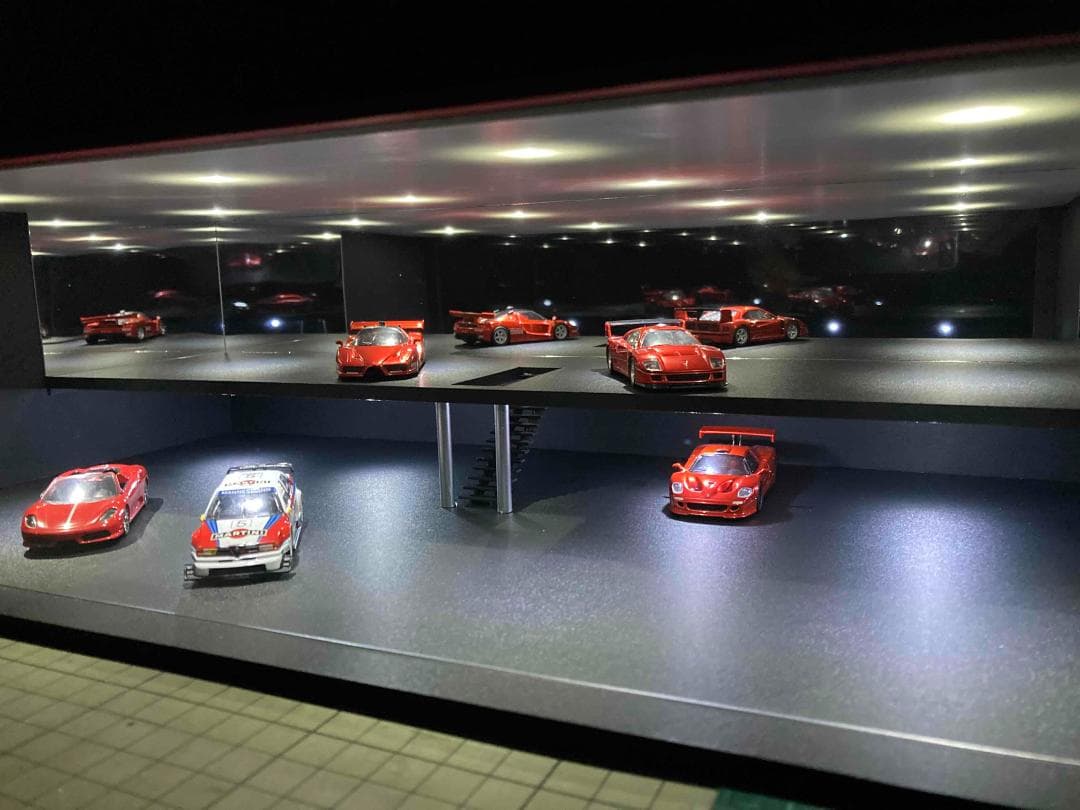 DAIジオラマ：1/64 ショールームⅣ（階段・1階照明付）W450サイズ