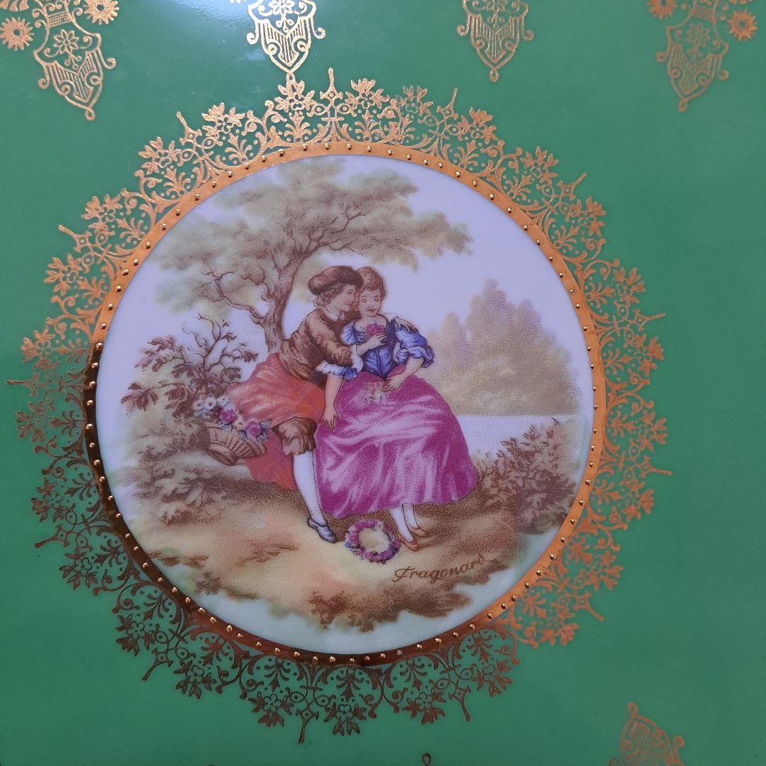 オーバル型 陶磁器プレート ヴィンテージ