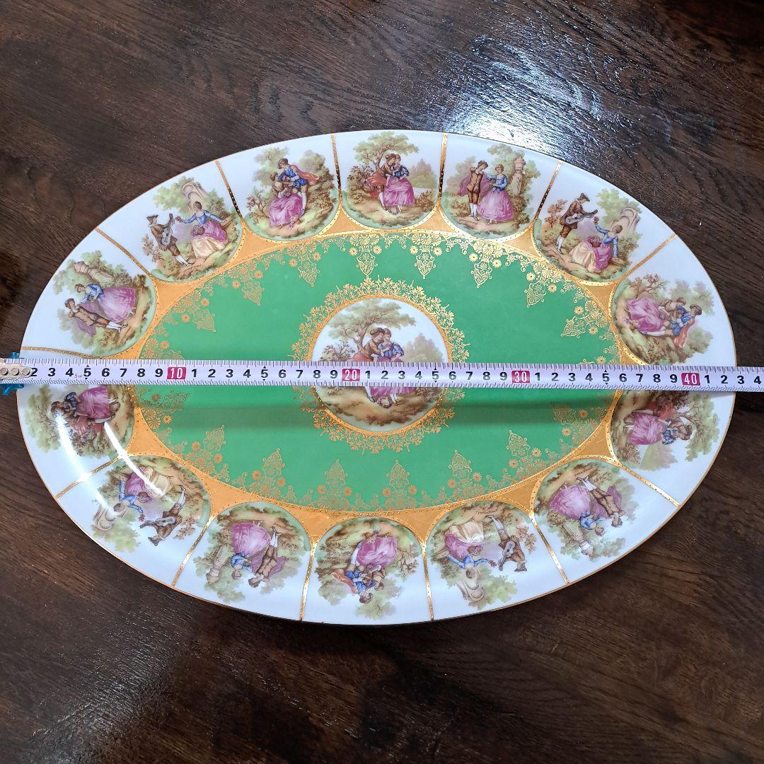オーバル型 陶磁器プレート ヴィンテージ
