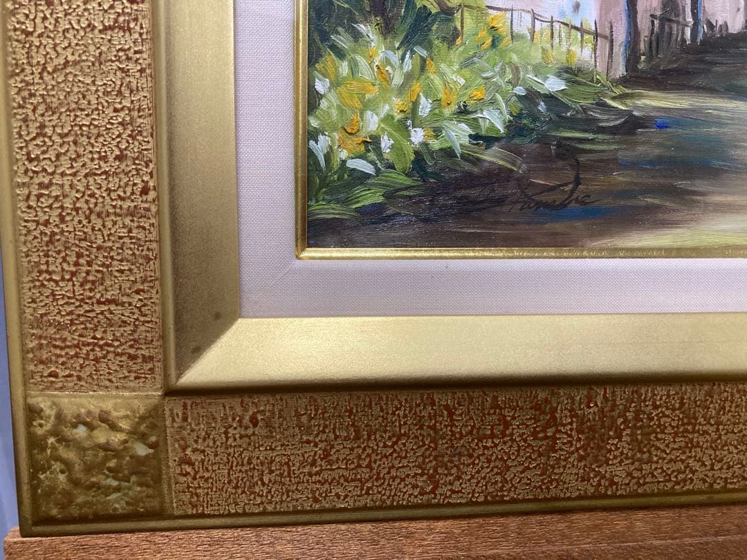 油彩　油絵　プロバンス風景　<神戸佳子> 美術年鑑掲載作家　直筆サイン　Ｆ６号