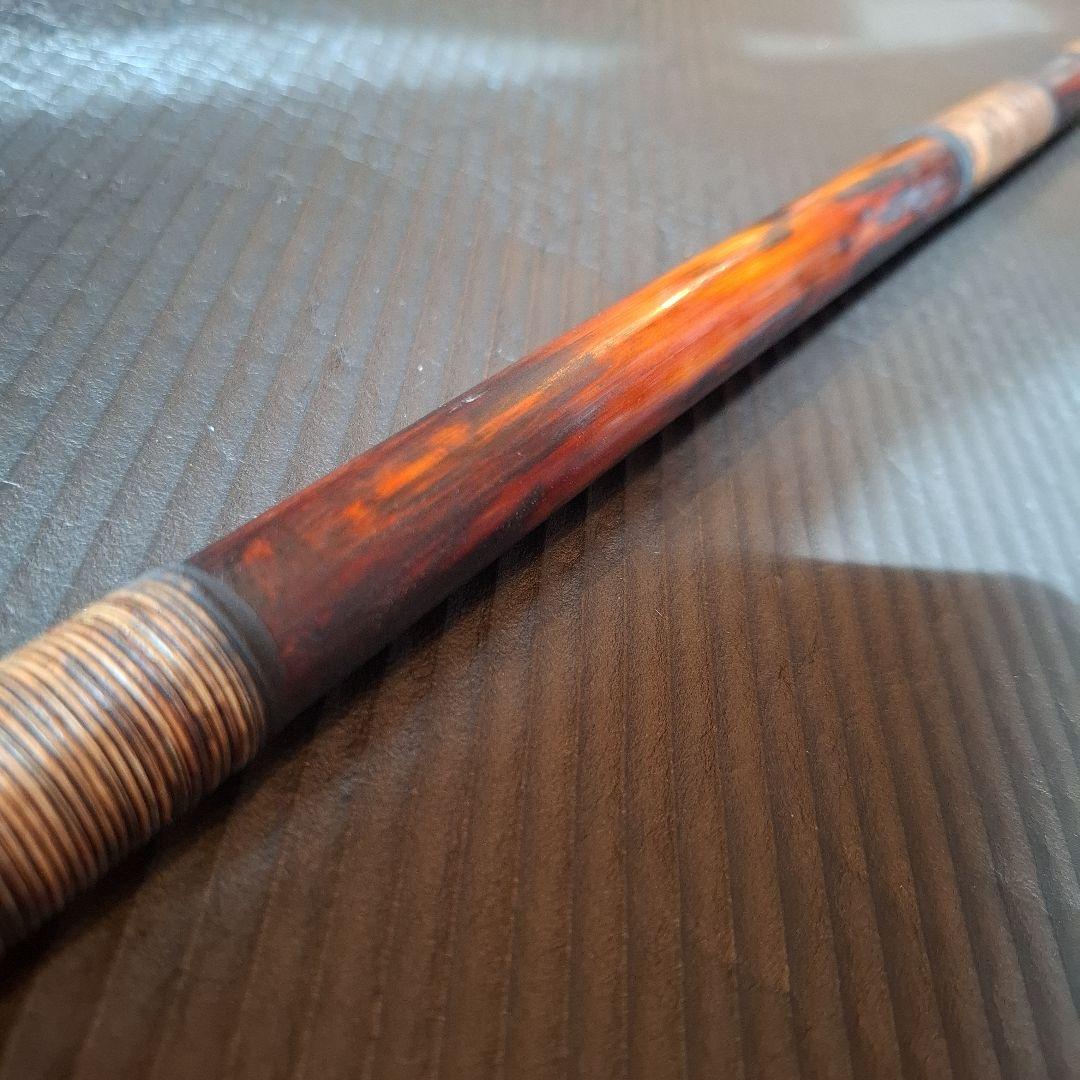 篠笛　古典調　７穴　四本調子　天地胴巻き　燻風仕上げ