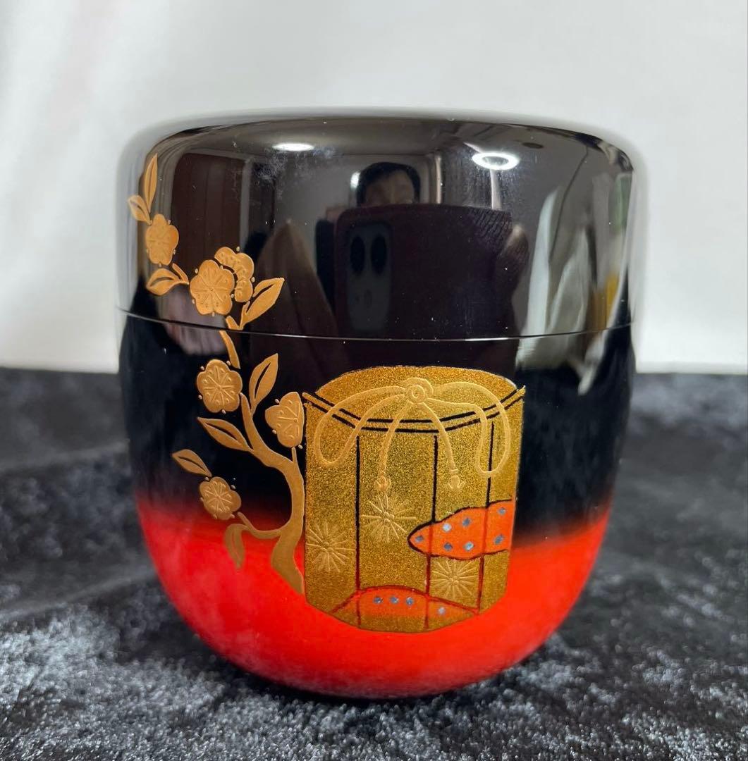 茶道具 棗　立雛蒔絵