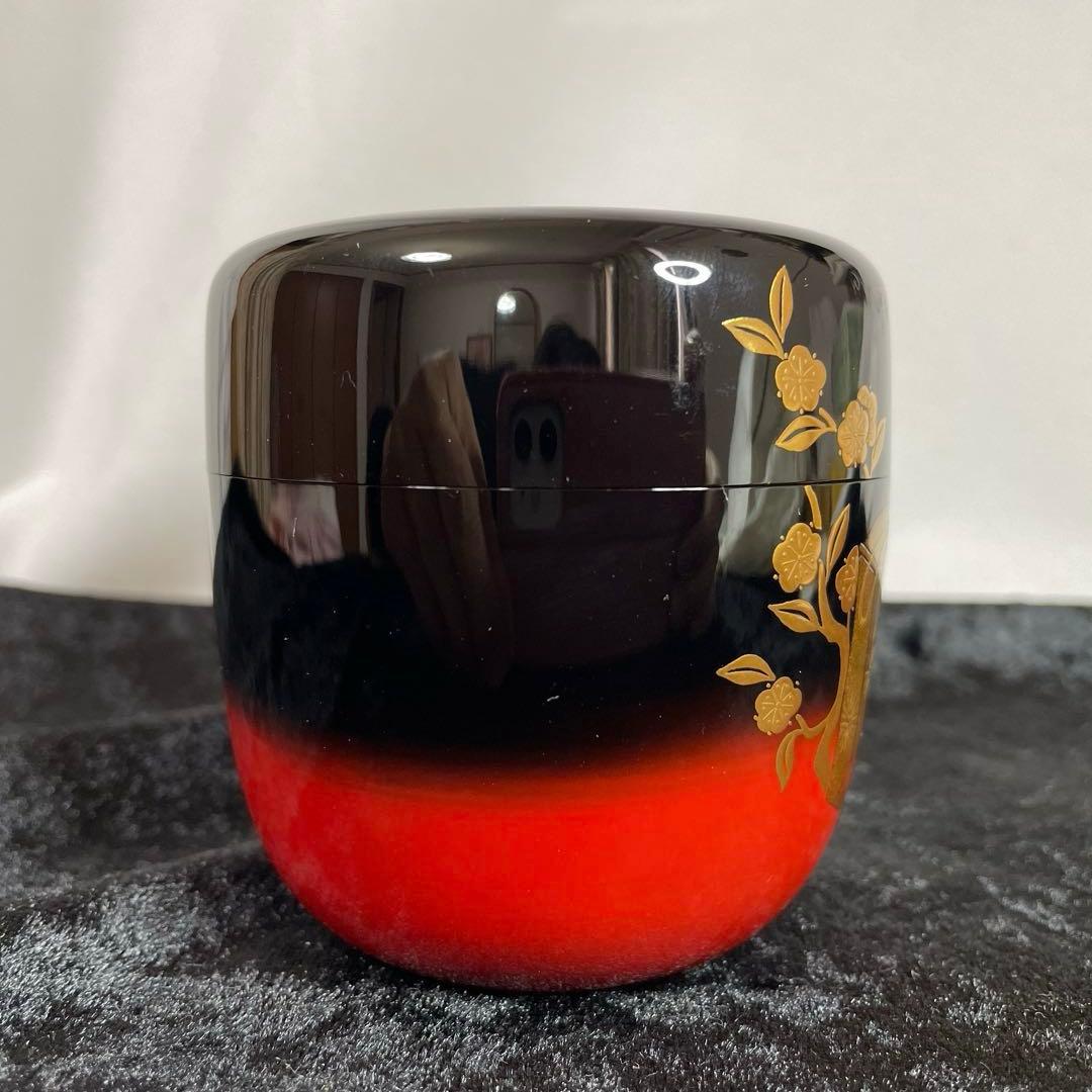 茶道具 棗　立雛蒔絵