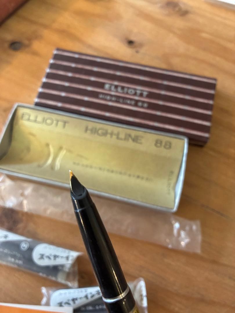 エリオット　万年筆　レトロ　14k