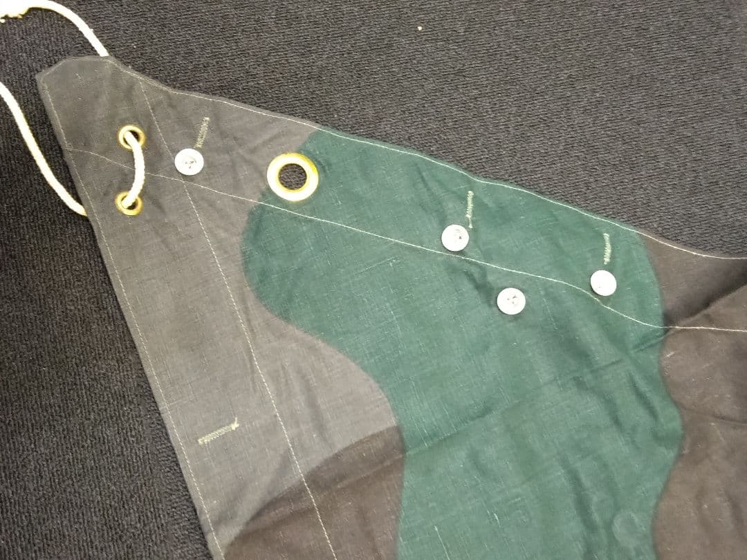 デッドストック スウェーデン軍 軍幕 2枚 テントポンチョ リネン