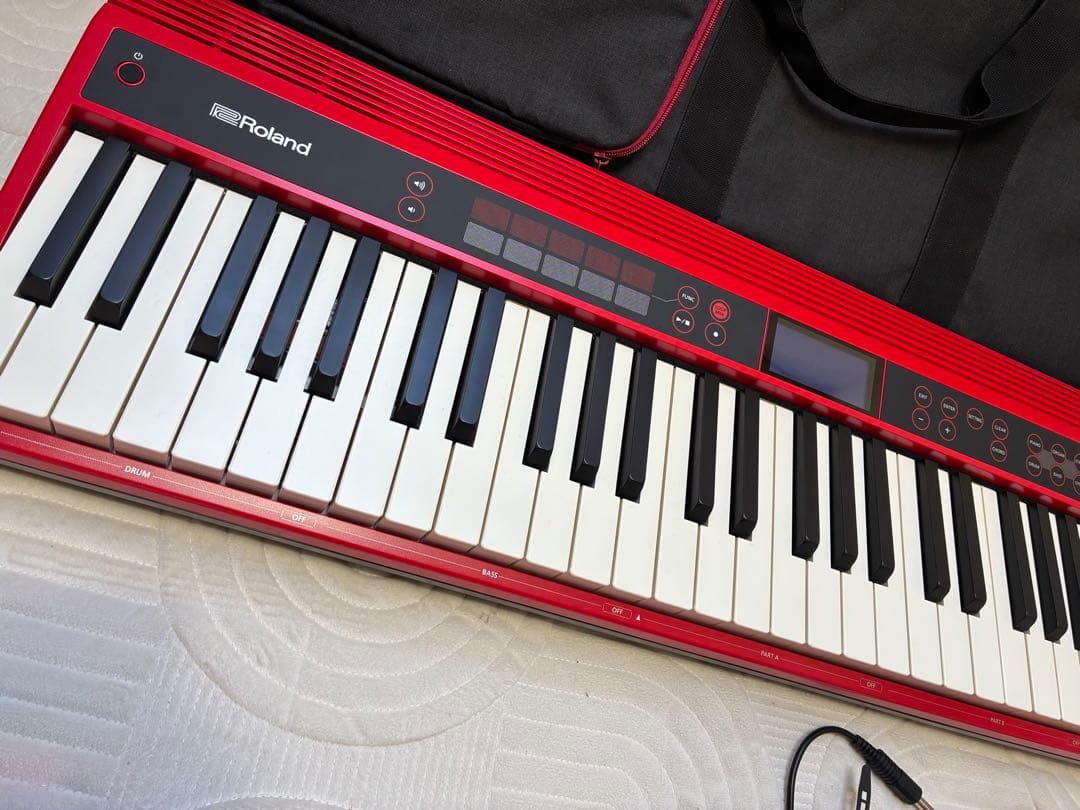 【状態○】Roland 電子ピアノ GO:KEYS 61鍵 レッド