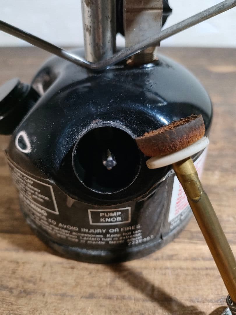 コールマン ガソリンランタン 222A ピークワン 希少ソフトケース付